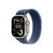 Apple Watch Ultra 3 GPS + Cellular 49mm Natural Titanium Case with Blue/Bright Blue Trail Loop - S/M