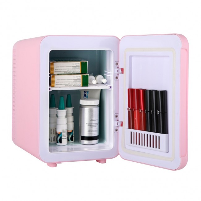 Adler | AD 8084 | Mini Refrigerator | Free standing | Larder | Height 27 cm | Fridge net capacity 4 L | Pink