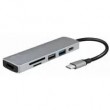 LogiLink UA0343 laptop dock/port replicator USB 3.2 Gen 1 (3.1 Gen 1) Type-C Aluminium