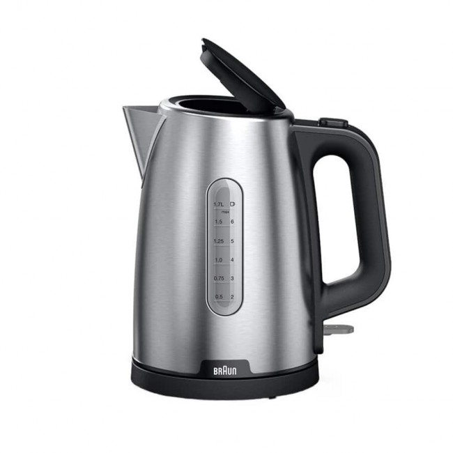 Braun PurShine WK102AI-WK1500BK electric kettle 1.7 L 2200 W Black, Stainless steel Braun PurShine WK102AI-WK1500BK electric kettle 1.7 L 2200 W Black, Stainless steel