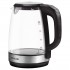 Sencor SWK 2090BK electric kettle 2 L 2200 W Black, Stainless steel, Transparent