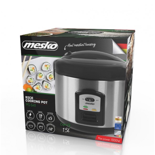 Mesko MS 6411 rice cooker Black,Stainless steel 1000 W Mesko MS 6411 rice cooker Black,Stainless steel 1000 W