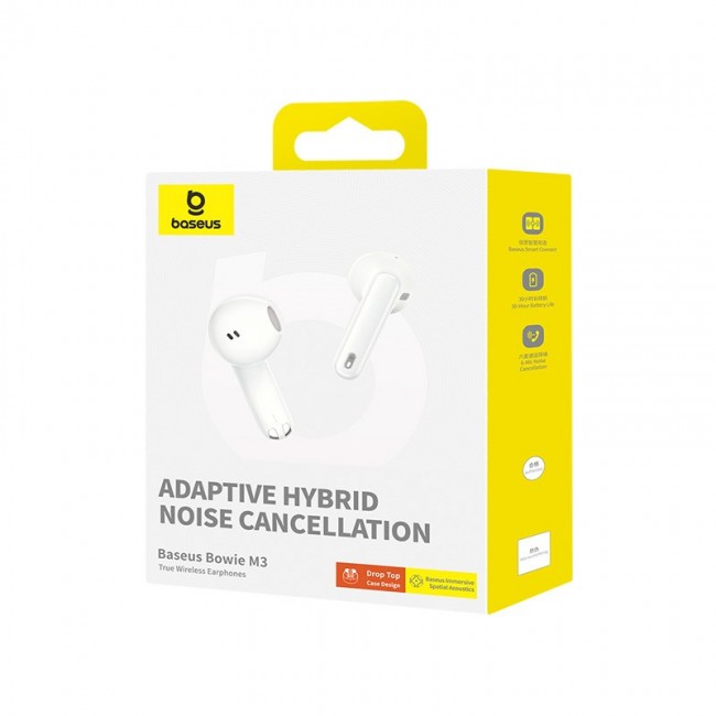 Baseus Bowie M3 Headset Wired In-ear Calls/Music USB Type-C White Baseus Bowie M3 Headset Wired In-ear Calls/Music USB Type-C White