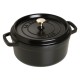 Staub Round Cast Iron Casserole - 3.8 ltr, Black Staub Round Cast Iron Casserole - 3.8 ltr, Black