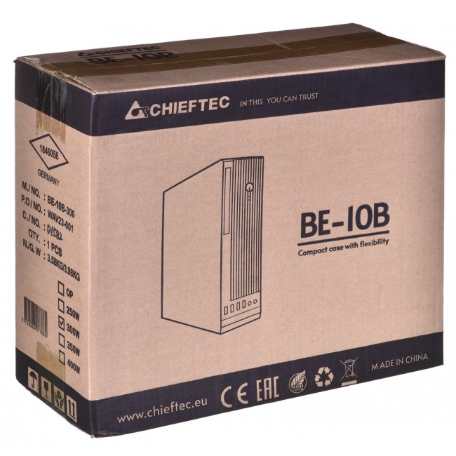 Chieftec BE-10B-300 computer case Small Form Factor (SFF) Black 300 W