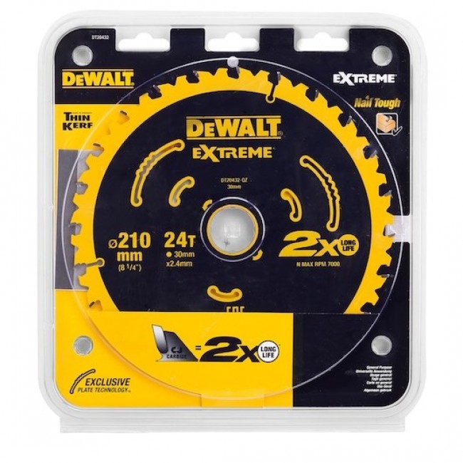DeWALT DT20432-QZ circular saw blade 21 cm