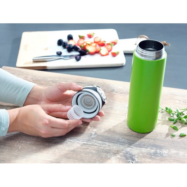 Leifheit 03277 travel mug 600 ml Black, Green Stainless steel