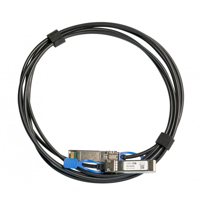 Mikrotik XS+DA0003 InfiniBand/fibre optic cable 3 m SFP/SFP+/SFP28 Black Mikrotik XS+DA0003 InfiniBand/fibre optic cable 3 m SFP/SFP+/SFP28 Black