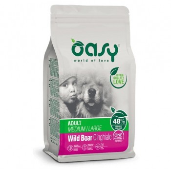 OASY One Animal Protein Adult Medium/Large Wild Boar - dry dog food - 12kg