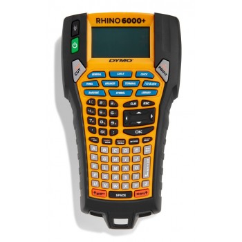 DYMO Rhino 6000+ Industrial Label Maker | Computer Connected Label Maker with Hard Carry Case | Includes 1 Vinyl Tape Cassette1 Flexible Nylon Tape Cassette and Rechargeable Lithium Ion Battery