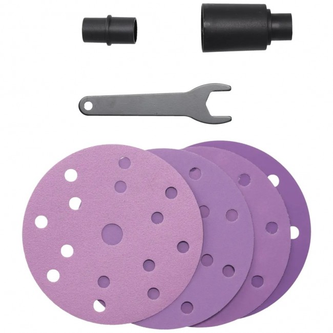 Orbital sander with 350W power and 150mm diameter