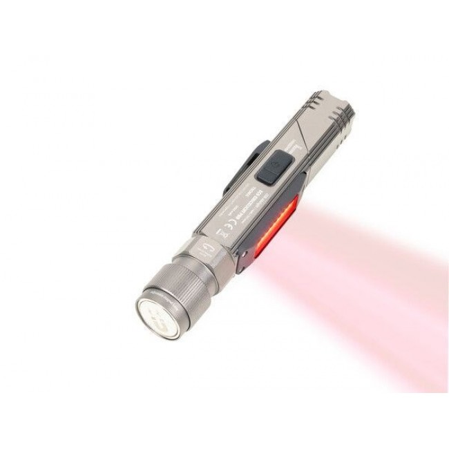 TROIKA ECO KNICKLICHT PRO Grey Magnetic mount flashlight COB LED