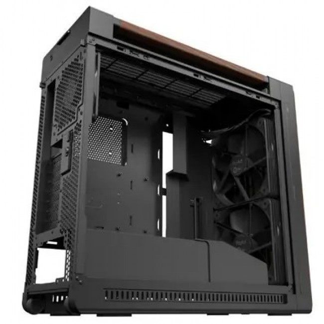 ASUS ProArt PA602 Wood Edition Modern Black - Metal Panel Midi Tower Black, Wood