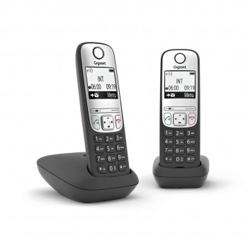 DECT cordless phone Gigaset A690 Duo black