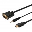 Savio Cl-198 HDMI cable 1.8 m HDMI Type A (Standard) Black Savio Cl-198 HDMI cable 1.8 m HDMI Type A (Standard) Black