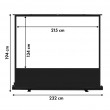 Maclean MC-213 Portable Projection Screen, Compact, Floor, 100