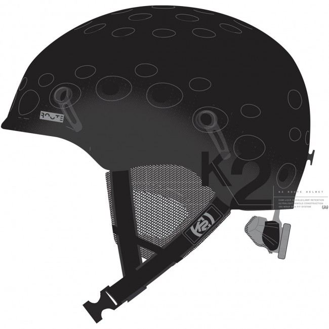 Kask męski K2 ROUTE black 51-55