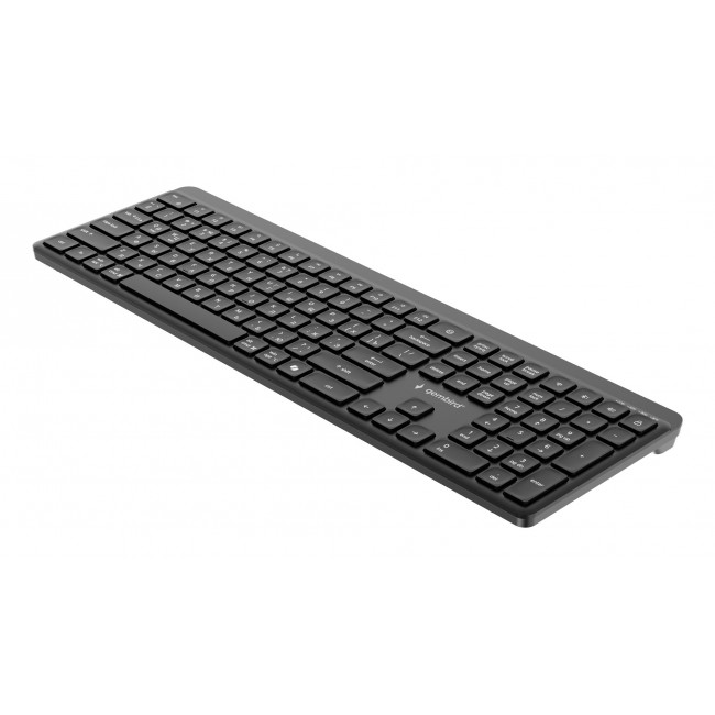 Gembird Dual-mode pro-business slim wireless keyboard, 2.4G+BT, Cyrillic layout Gembird Dual-mode pro-business slim wireless keyboard, 2.4G+BT, Cyrillic layout