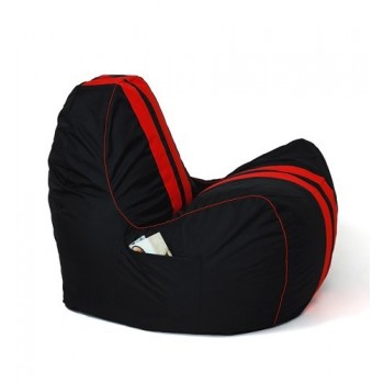 Sako bag pouffe Ferrari black-red XXL 140 x 100 cm