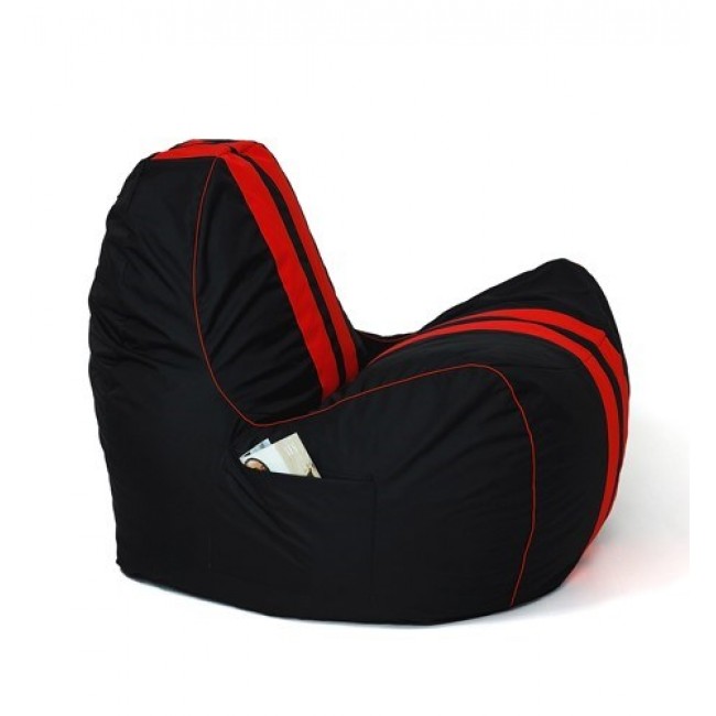 Sako bag pouffe Ferrari black-red XXL 140 x 100 cm