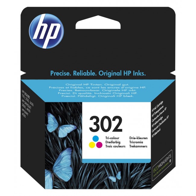 HP 302 Tri-color Original Ink Cartridge HP 302 Tri-color Original Ink Cartridge