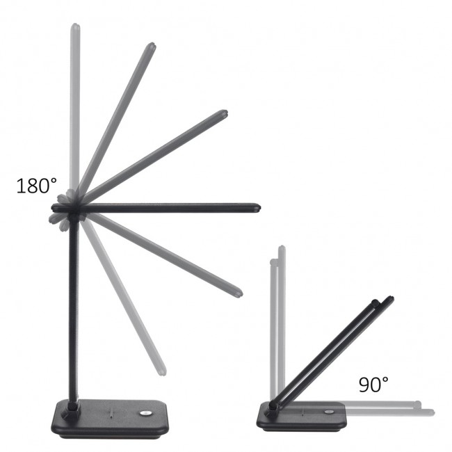 Maclean MCE614 B Dimmable LED Desk Lamp Adjustable Folding 9W IP20 3000K 4500K 6500K Black Maclean MCE614 B Dimmable LED Desk Lamp Adjustable Folding 9W IP20 3000K 4500K 6500K Black
