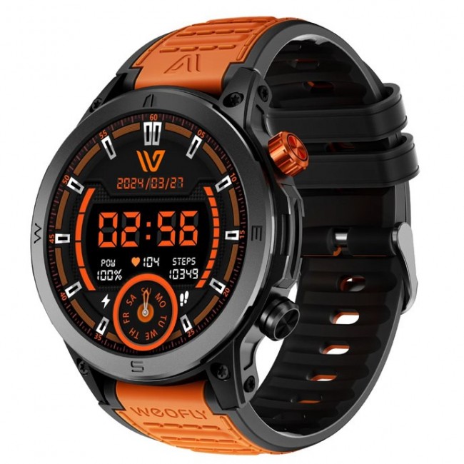 Weofly Conquer Smartwatch - Multifunction Watch Bluetooth 5.3 Orange Weofly Conquer Smartwatch - Multifunction Watch Bluetooth 5.3 Orange