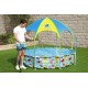 Bestway Steel Pro 2.44m x 51cm Splash-in-shade Play Pool, Orange/Yellow