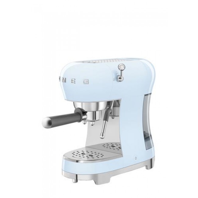 Smeg ECF02PBEU coffee machine pastel blue