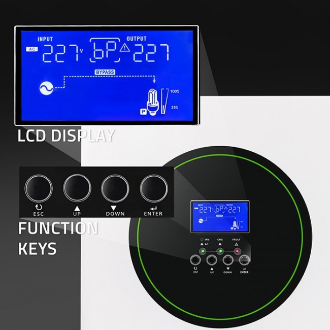 Hybrid solar inverter Off-Grid 6.2kVA 6.2kW