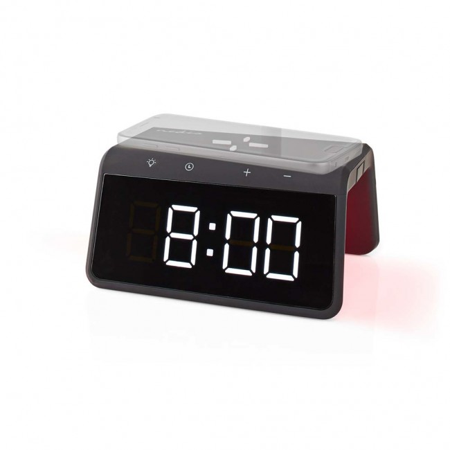 Nedis WCACQ30BK alarm clock Digital alarm clock Black