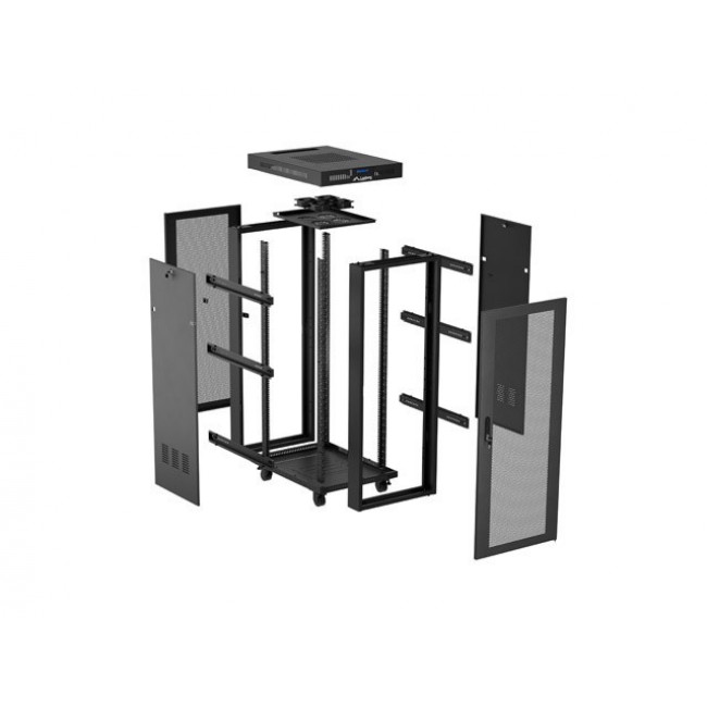 Lanberg FF01-6832-23BL rack cabinet 32U Freestanding rack Black Lanberg FF01-6832-23BL rack cabinet 32U Freestanding rack Black