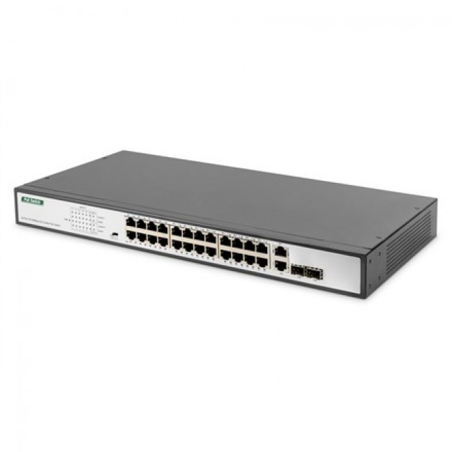 Digitus DN-95343 network switch Unmanaged Fast Ethernet (10/100) Power over Ethernet (PoE) 1U Black, Silver Digitus DN-95343 network switch Unmanaged Fast Ethernet (10/100) Power over Ethernet (PoE) 1U Black, Silver