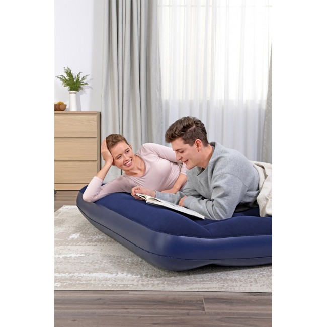 Bestway Air Mattress Queen with Built-in Foot Pump 2.03 m x 1.52 m x 28 cm