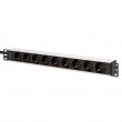 Digitus DN-95440 power distribution unit (PDU) 9 AC outlet(s) 1U Black, Silver