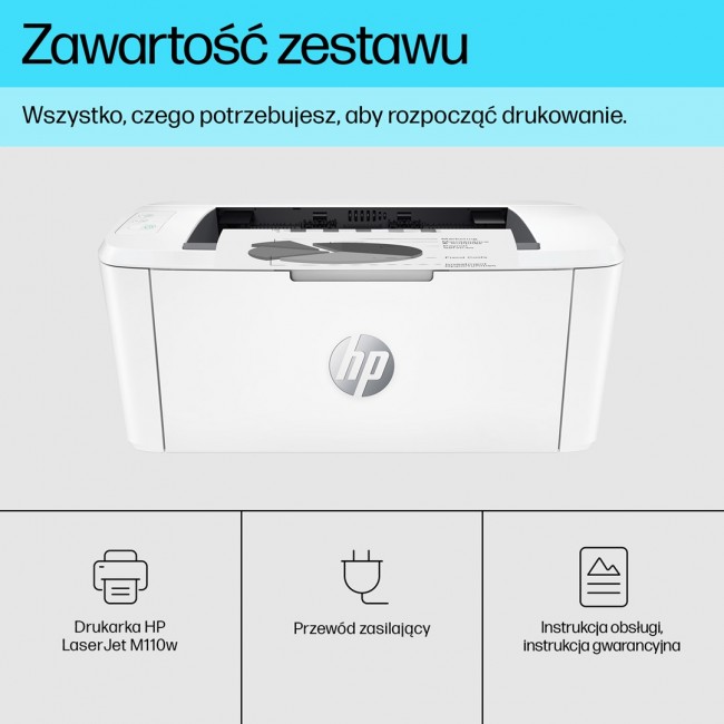 HP LaserJet M110w Wireless Black and white Printer