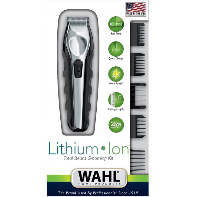 Wahl 09888-1316 beard trimmer AC/Battery 12 2.5 cm Black, Stainless steel Wahl 09888-1316 beard trimmer AC/Battery 12 2.5 cm Black, Stainless steel