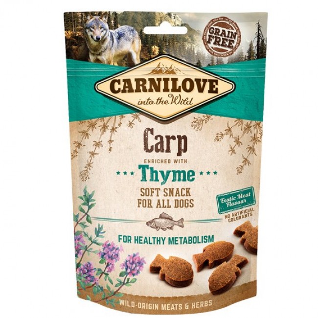 CARNILOVE Soft Carp+Thyme dog treat - 200 g CARNILOVE Soft Carp+Thyme dog treat - 200 g