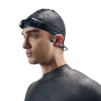 SHOKZ OpenSwim Pro Headset Wireless Neck-band Sports Bluetooth Grey