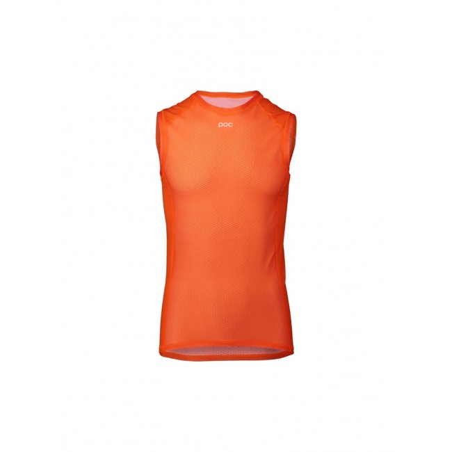 Quick-Dry Shirt POC Essential Layer Vest - Zink Orange Size: S Quick-Dry Shirt POC Essential Layer Vest - Zink Orange Size: S