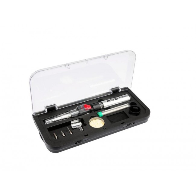 Yato YT-36706 soldering iron Gas soldering iron 1300 C Black, Red, Stainless steel Yato YT-36706 soldering iron Gas soldering iron 1300 C Black, Red, Stainless steel