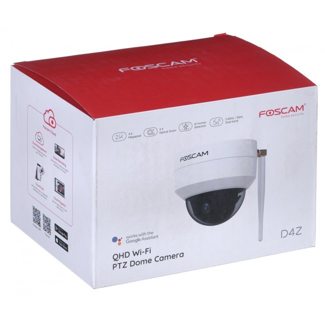 Foscam D4Z Bulb IP security camera Indoor & outdoor 2304 x 1536 pixels Ceiling Foscam D4Z Bulb IP security camera Indoor & outdoor 2304 x 1536 pixels Ceiling