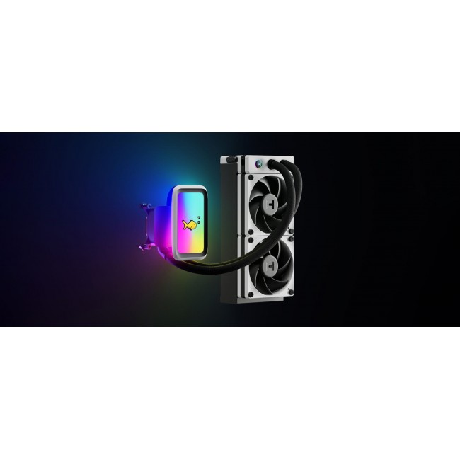 HYTE THICC Q60 Processor Liquid cooling kit 12 cm Black, White 2 pc(s) HYTE THICC Q60 Processor Liquid cooling kit 12 cm Black, White 2 pc(s)