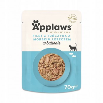 APPLAWS Tuna fillet with sea bream in broth - wet cat food - 70g
