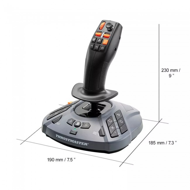 Thrustmaster SimTask FarmStick Black USB Flightstick Analogue / Digital PC, PlayStation 5