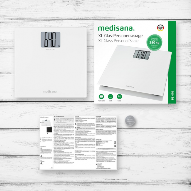 Medisana PS 470 Rectangle White Electronic personal scale