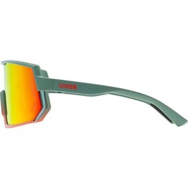 Uvex sportstyle 235 Multi-sport glasses Unisex Semi rimless Green, Red