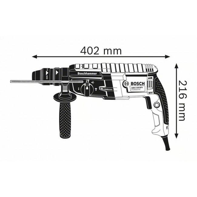 Bosch GBH 2-28 F Professional 880 W 900 RPM SDS Plus