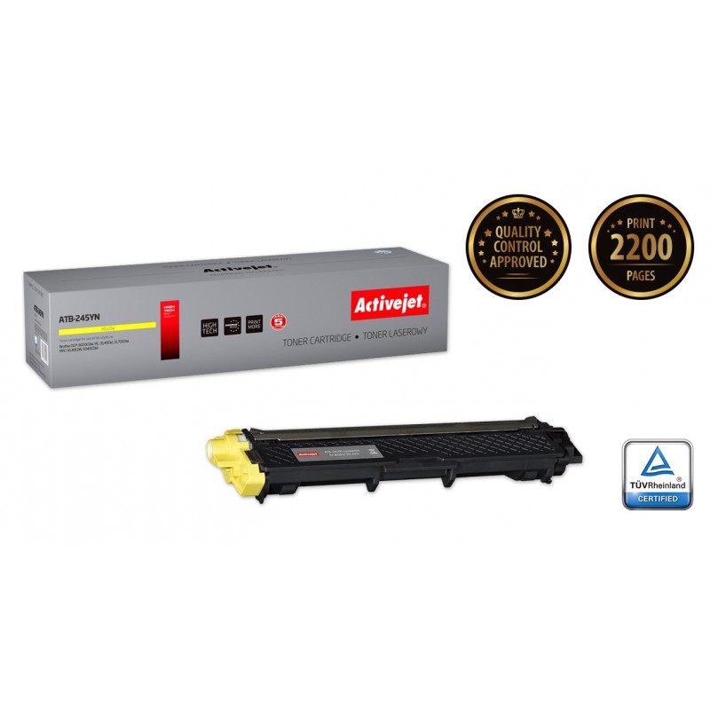Activejet ATB-245YN Toner (replacement for Brother TN-245Y Supreme 2200 pages yellow) Activejet ATB-245YN Toner (replacement for Brother TN-245Y Supreme 2200 pages yellow)