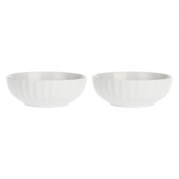 Set of 2 Pieve Salad Bowls - White, 26 cm